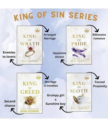 Combo of 4 King of Wrath, King of Pride, King of Greed, King of Sloth - Ana Huang (English)