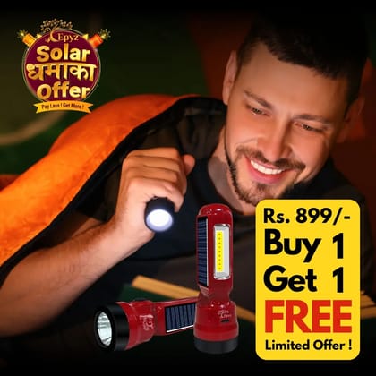 Solar Torch Lights (Buy 1 Get 1 Free)