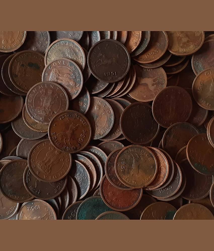 Extremely Rare Old Vintage One Pice / Horse Pice 1950-1955 Lot of 50 Coins......See Description for Details