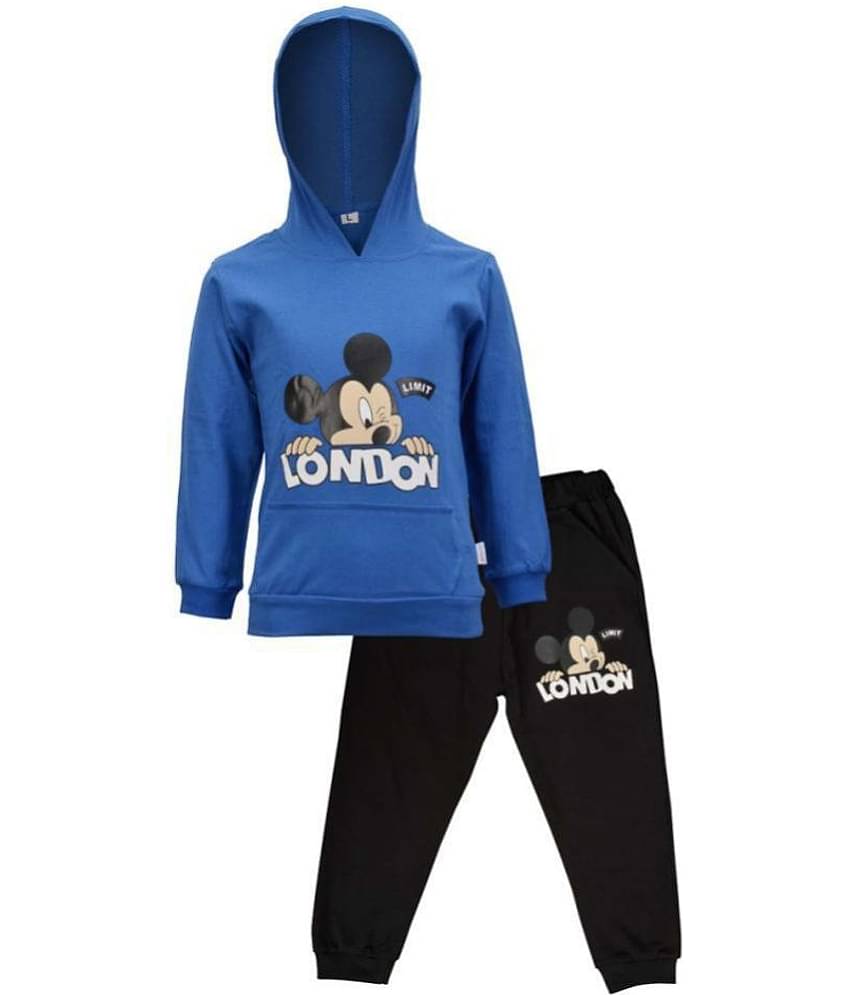 CATCUB Unisex for Baby Cotton Tops & Bottoms Sets ( Blue )