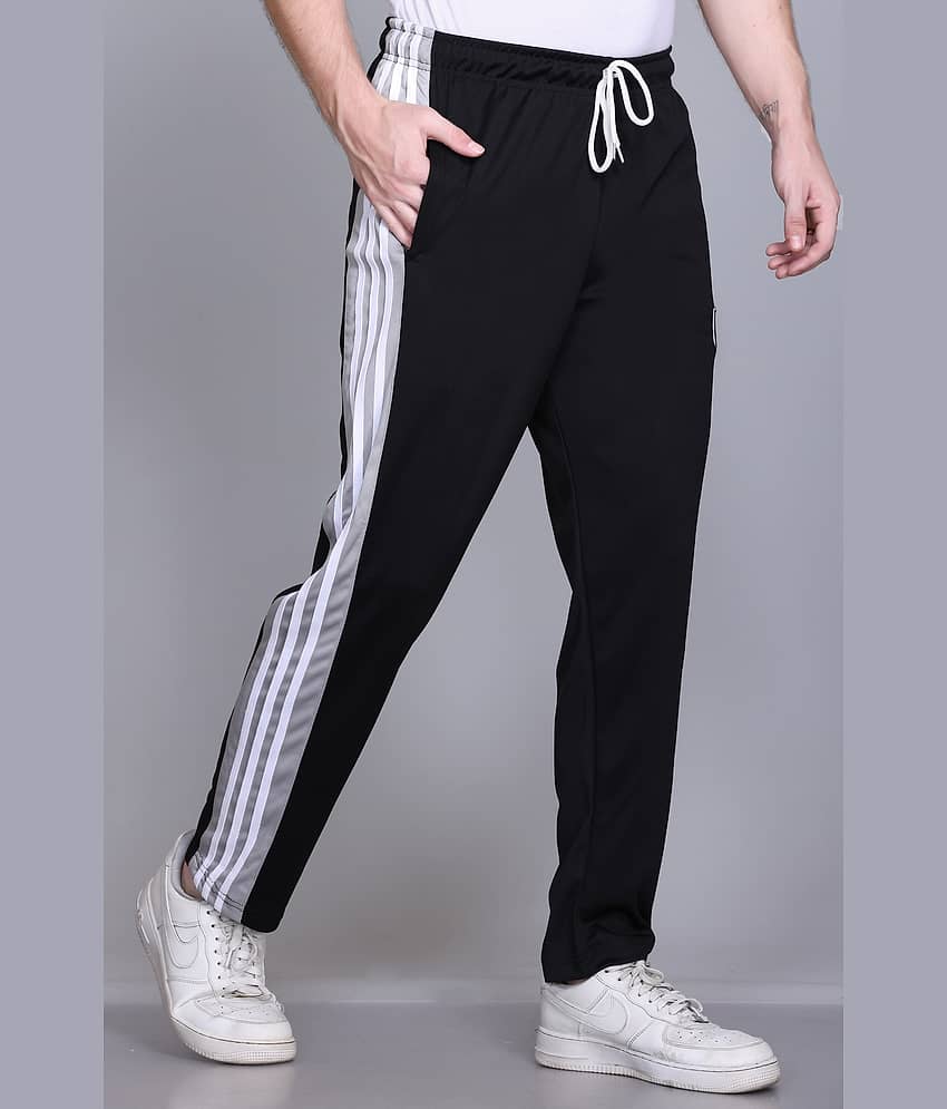 HVBK Black Polyester Men's Trackpants ( Pack of 1 )
