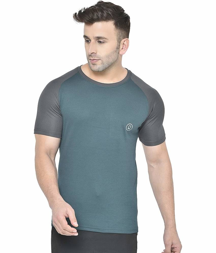 Chkokko - Polyester Regular Fit Green Men's Sports T-Shirt ( Pack of 1 )