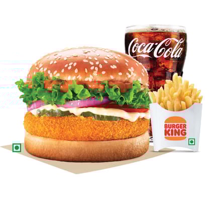 Extra Crunchy Veg Whopper Deluxe Meal (M)