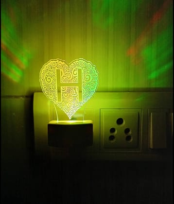 DIONA Night Lamp H Alphabet Night Light Birthday, Valentines Day Gift