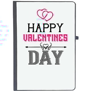 UDNAG Ruled Notebook Diary Valentines Day, happy valentine day (A5 80Pages 80GSM)
