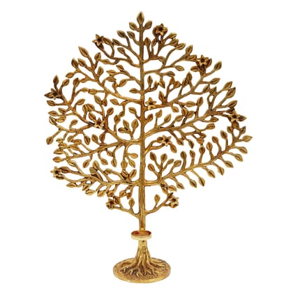 Brass Handmade Tree Table Showpiece - Home & Office Decor, Height : 20.6 Inch (BSMAS1298 E)