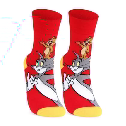 Tom & Jerry Full Length Unisex Cotton Socks