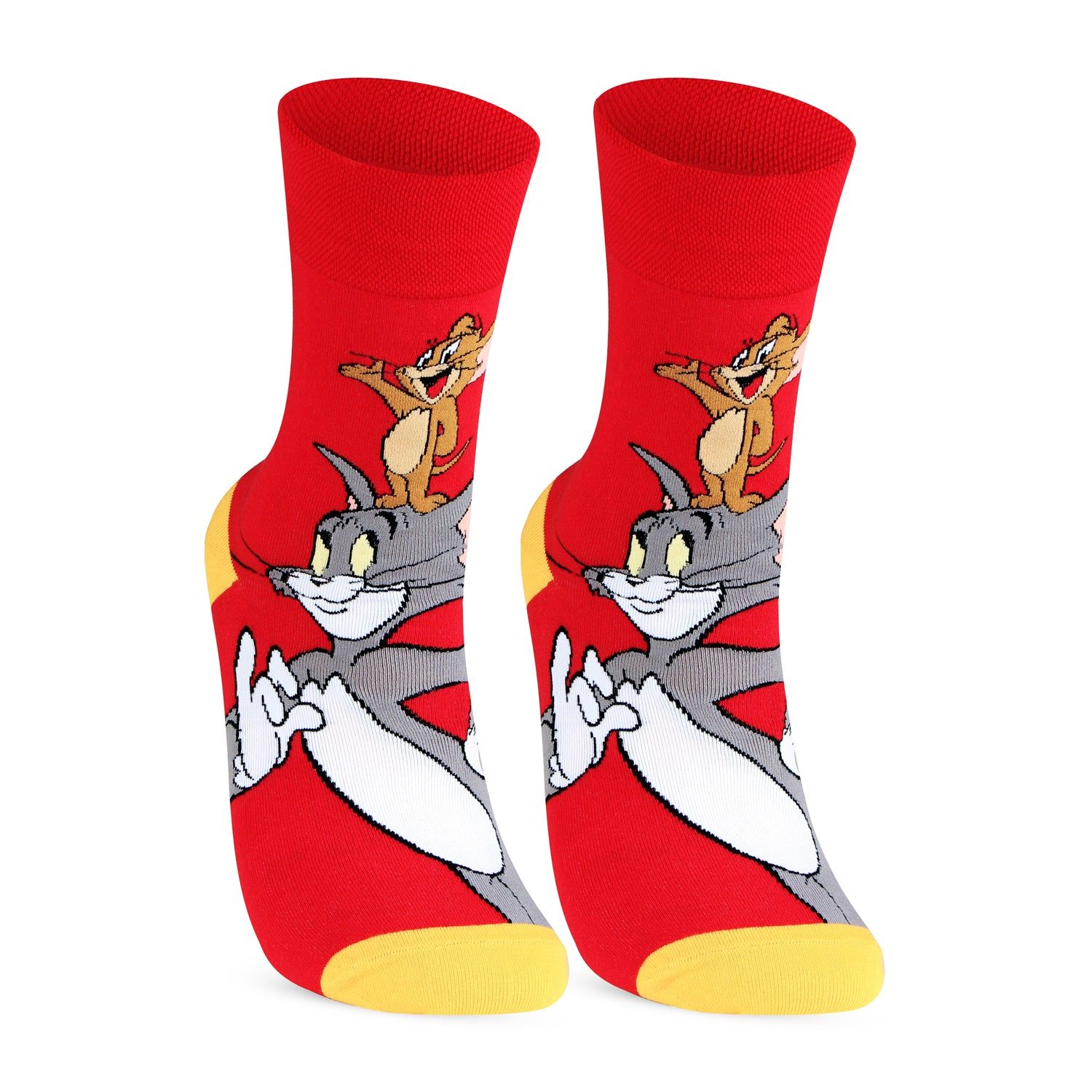 Tom & Jerry Full Length Unisex Cotton Socks