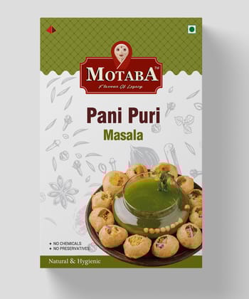 MOTABA Pani Puri Masala, 100 gm