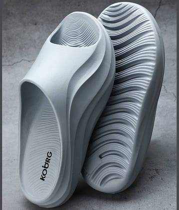 koburg Light Grey Men's Slide Flip Flop