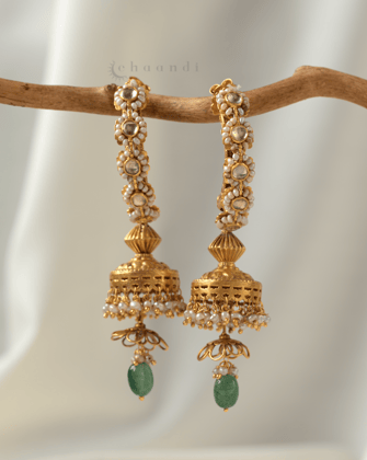 Gold Polish Silver Earrings CHE1805