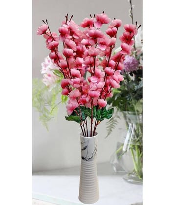 REAL PBR - Pink Cherry Blossom Artificial Flowers Bunch ( 7 Sticks )