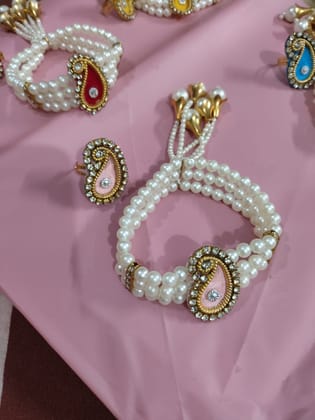 Elegant Hand Harness Bracelet with Ring