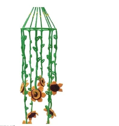 Handcrafted sunflower hanging