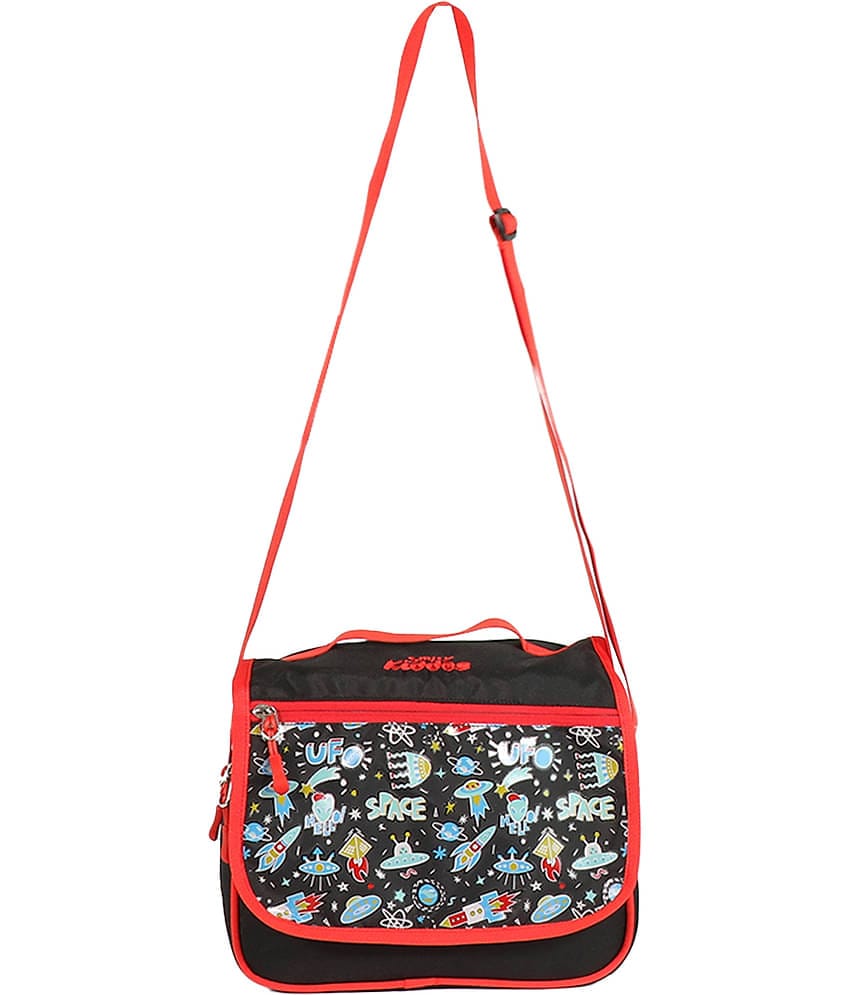 Smily Kiddos Black Messenger Bag