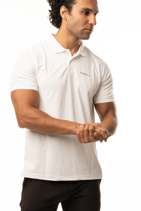 High-Performance Dry Fit Polo T-Shirt - White-XL