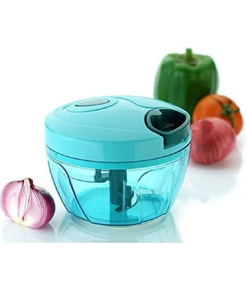 iview kitchenware - Power Free Chopper Green Polypropylene Mannual Chopper 450 ml ( Pack of 1 )