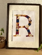 Couple Initials Pressed Flower Frame  Custom Wedding Keepsake for Bride & Groom