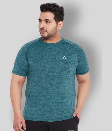 AUSTIVO - Polyester Slim Fit Blue Men's Sports T-Shirt ( Pack of 1 )