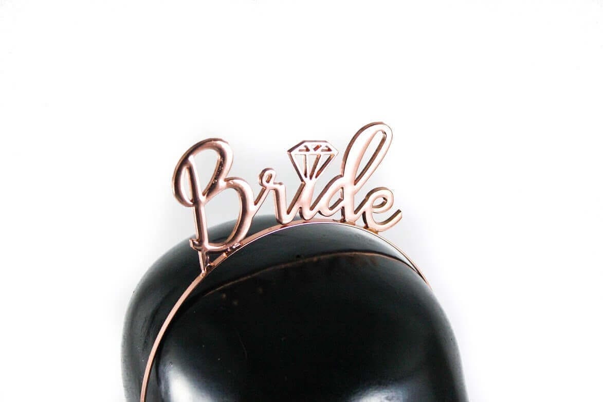 Wanna Party Bride Rose Gold Headband