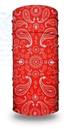 VOICI France Unisex face wrap Bandana Balaclava Headband Neckerchief Hair Band Headwrap Beanie Caps red Color Polyviscose Free size