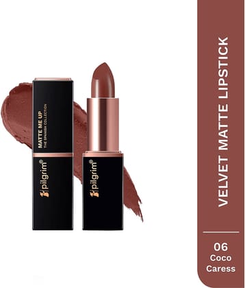 Pilgrim Matte Bullet Lipstick Intense Colour Coco Caress-06 ,4.2g