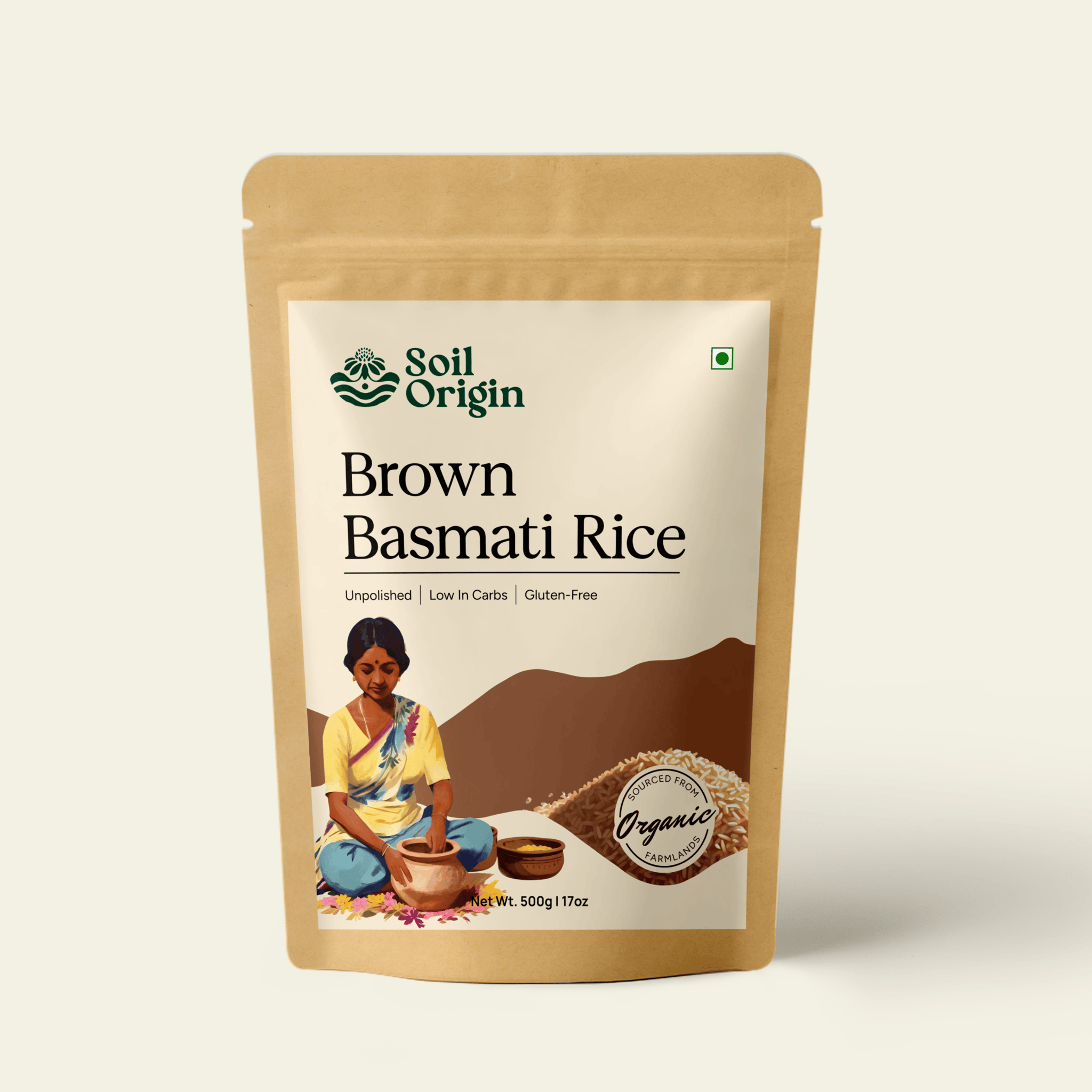 Brown Bashmati Rice - 500 Gm