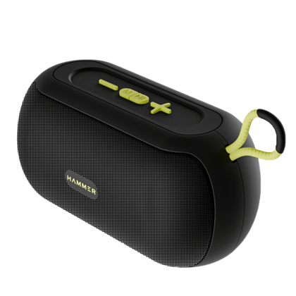 Hammer Wave 10W Bluetooth Speaker Upto 8 Hours Playtime, USB Port, Type-C with Hanging Loop Hammer Wave 10W Bluetooth Speaker Upto 8 Hours Playtime, USB Port, Type-C with Hanging Loop - Black