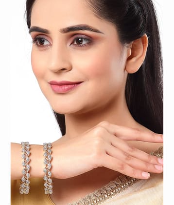 Zeneme Off White Bangle ( Pack of 2 )