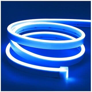 Charkee Rope Light Silicon DC Light in a captivating shade with Meter Length (Neon Blue)