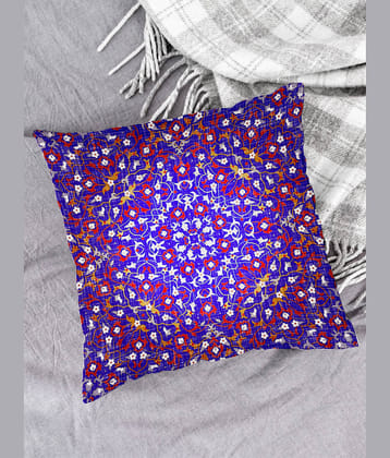Houzzcode - Water Repellent Blue Polyester Pillow Covers 40x40x3 ( Pack of 1 )