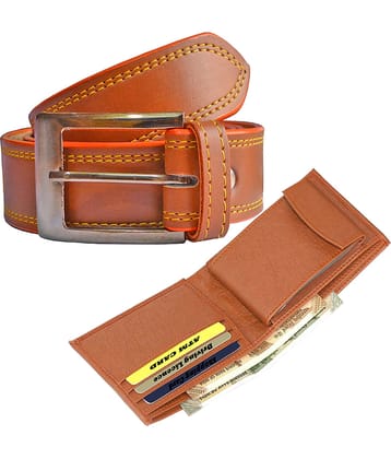 Loopa - PU Men's Belts Wallets Set ( Pack of 1 )