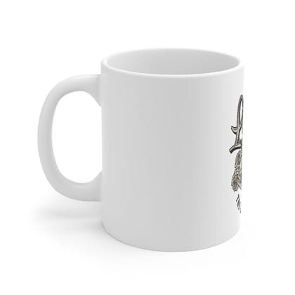 DARSHANS Ceramic Gorila Desing Printed Coffee Mug (Color: White, Capacity:330ml) DARSHANS Ceramic Gorila Desing Printed Coffee Mug (Color: White, Capacity:330ml)
