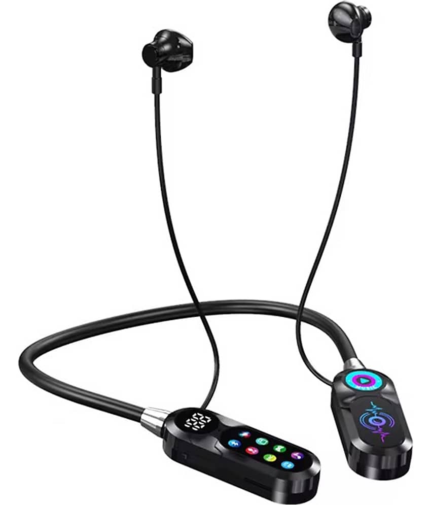 Life Like Bluetooth Neckband With 100 Hours Working Playtime - Black