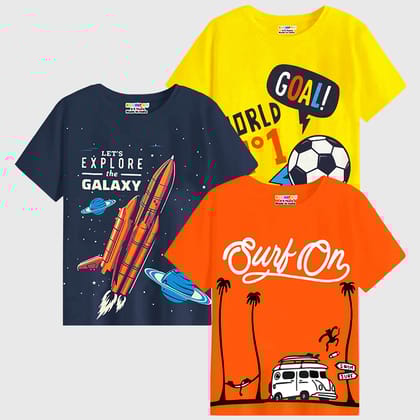 KUCHIPOO  BOYS HALF SLEEVES T-SHIRTS-1-2 YEARS