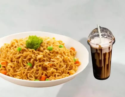 Vegetable Maggi With Cold Coffee