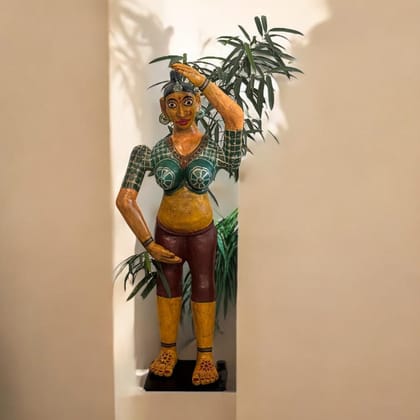 Dhad: Wooden Torso  Sculpture Series  : Manushi 1