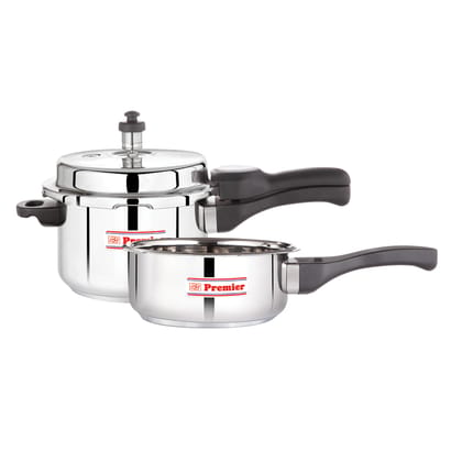 Premier Comfort Stainless Steel Combo 3 Ltr Cooker & Pan Combo SG523 Premier Comfort Stainless Steel Combo 3 Ltr Cooker & Pan Combo SG523