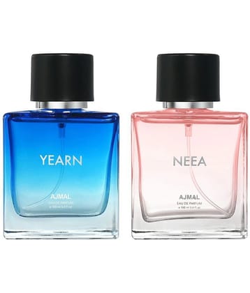Ajmal Yearn & Neea EDP 100ml Long Lasting Perfume For Men & Women Pack of 2