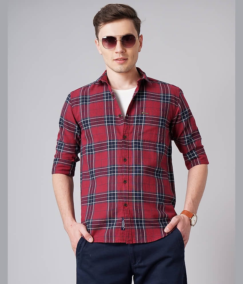 Paul Street - Blue 100% Cotton Slim Fit Men's Casual Shirt ( Pack of 1 )