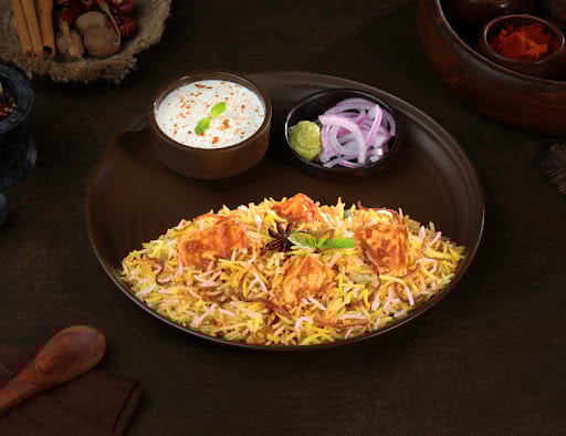 Shahi Paneer Biryani Thali