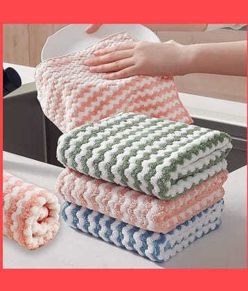 Suraj Enterprises Microfibre Kitchen Cleaning Cleaning Cloth ( Pack of 12 )