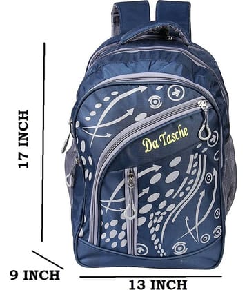 Da Tasche Navy Blue 35 Ltrs School Bag for Boys & Girls