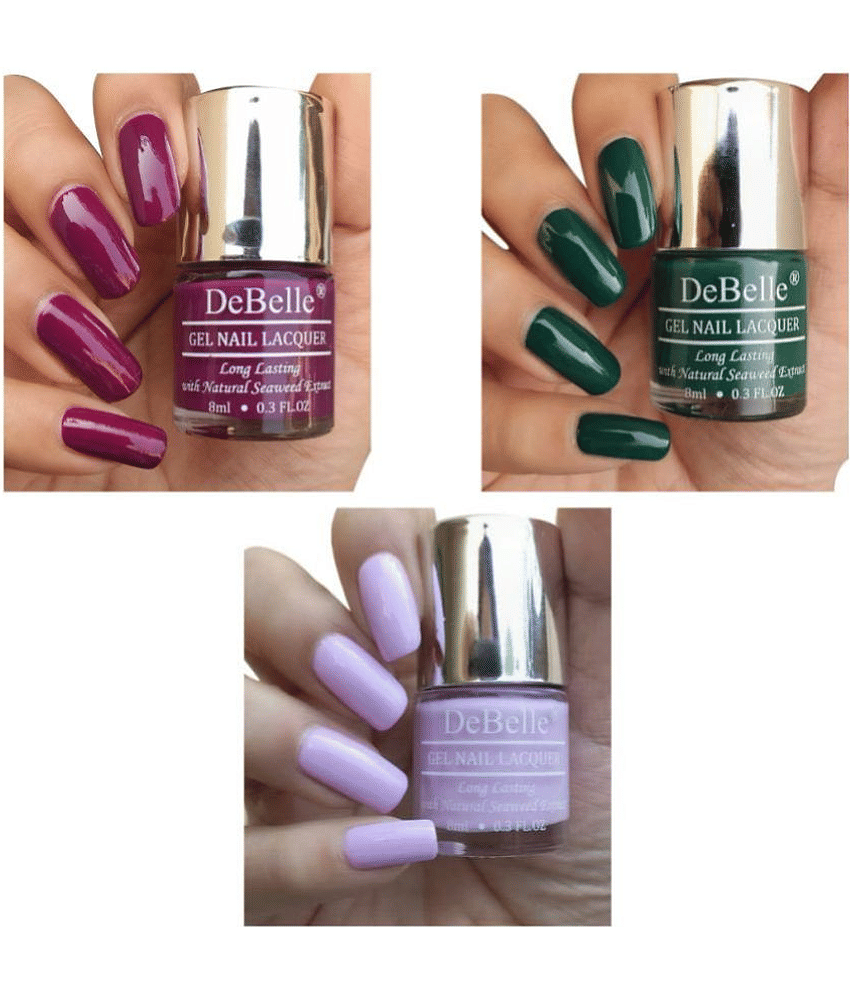 DeBelle Multi Glossy Nail Polish 24 ( Pack of 3 )