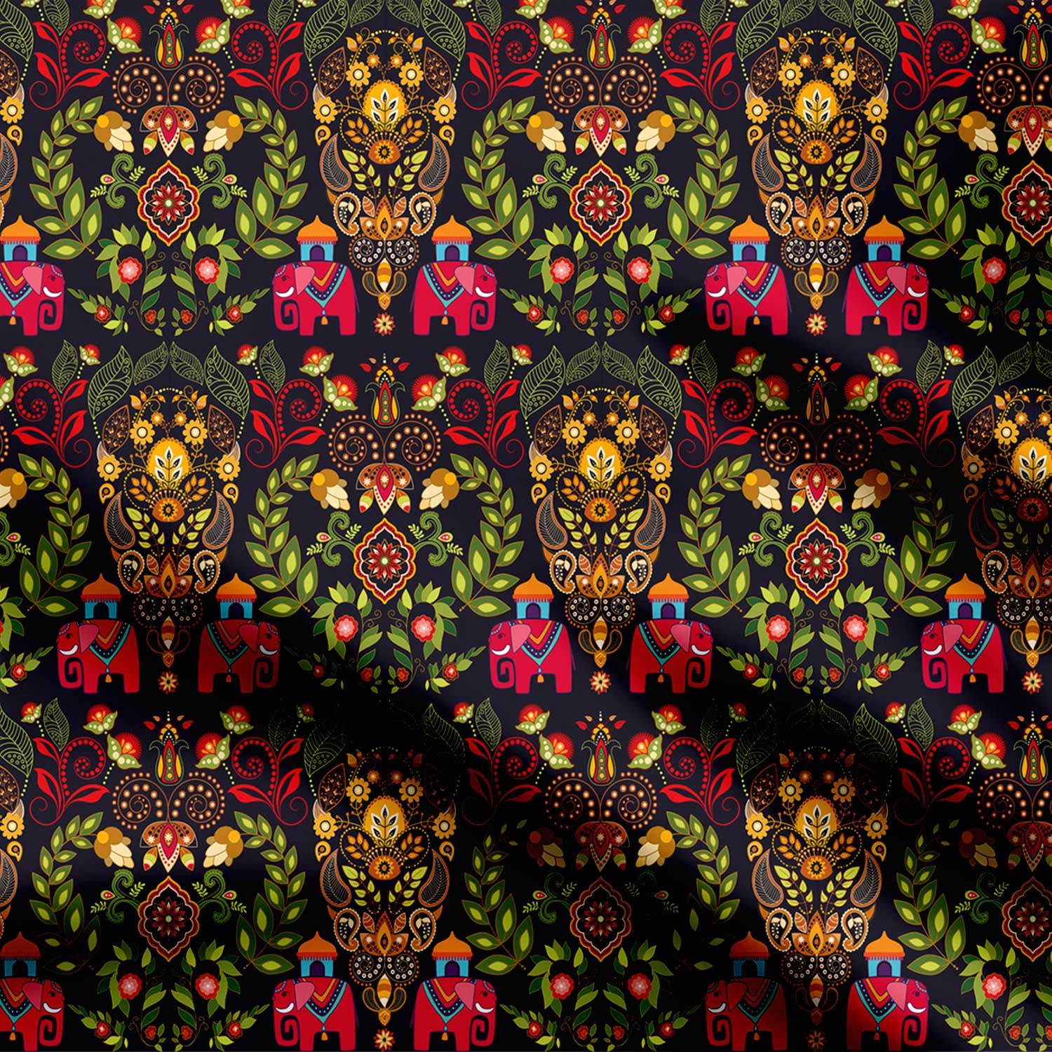 Elephaint Satin Linen Fabric