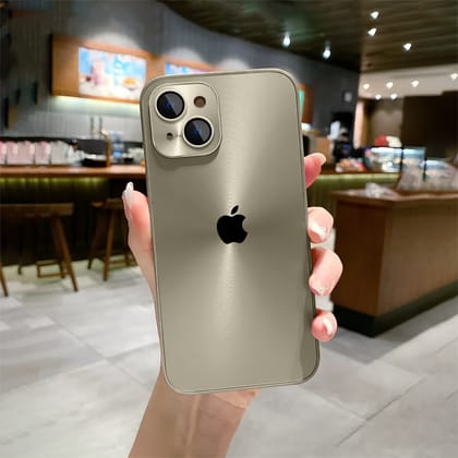 iPhone 14 Polished Metal Finish Case-Gold
