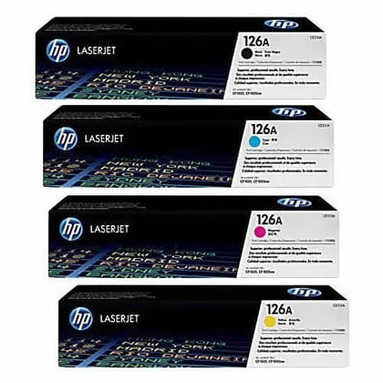 HP 126A Set of 4 Color Toner Cartridge (Pro 100, CP1025, M275) CE310A CE311A CE312A CE313A CMYK