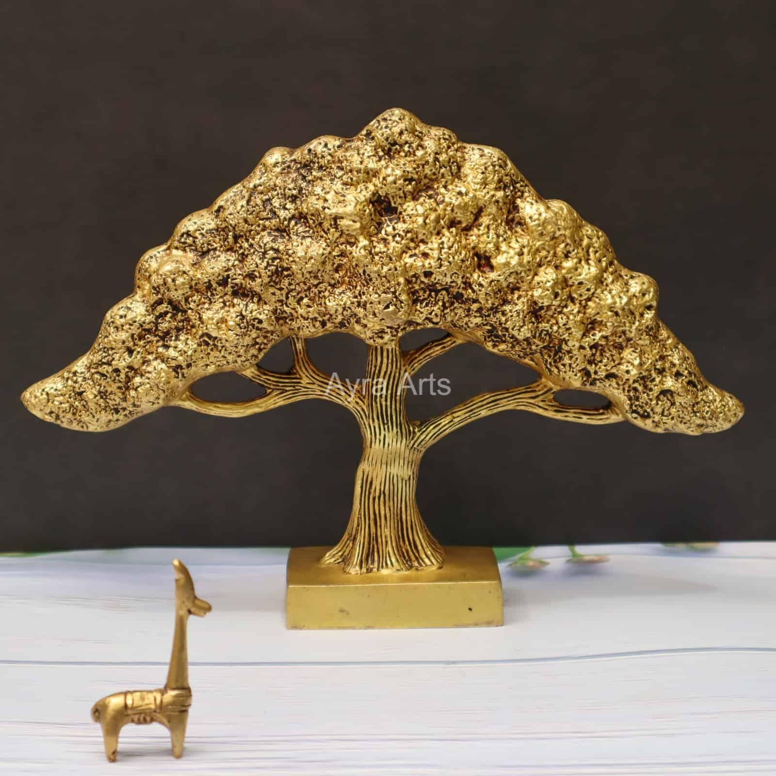 Brass kalpavriksha tree - 8.5 Inch Height