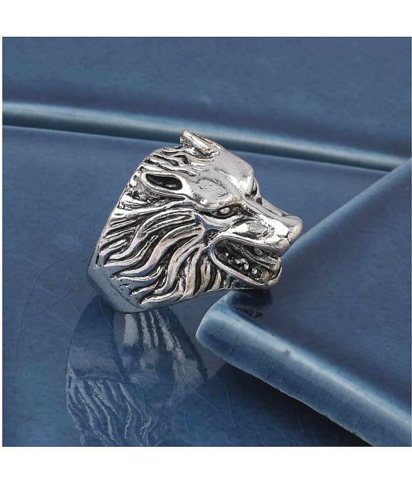 SILVER SHINE Silver Plated Fancy Designer Different look Ring For Men Boys