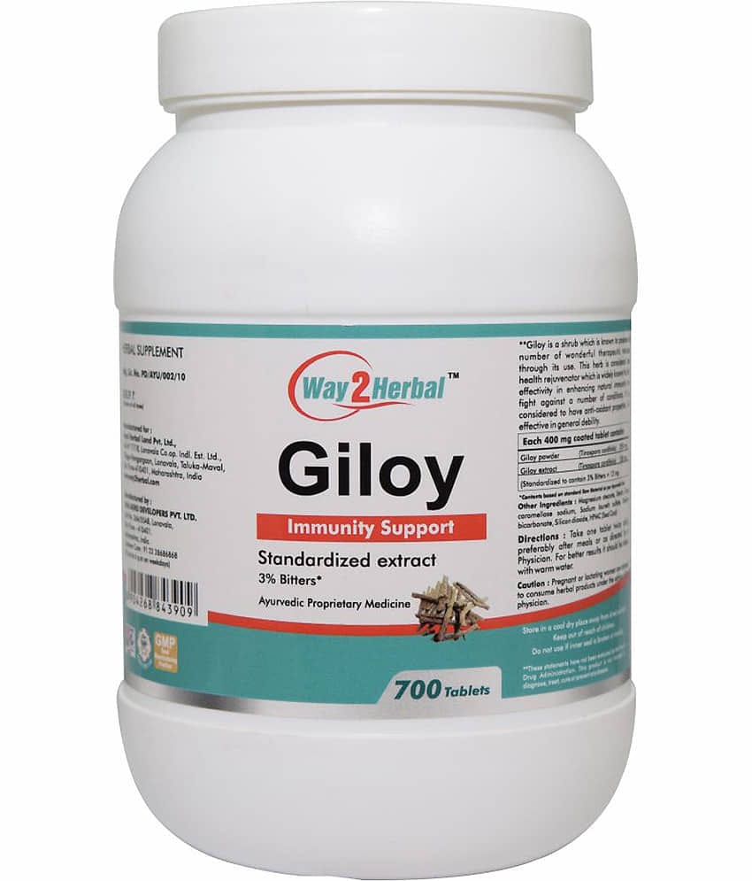 Way2Herbal Giloy Tablet 700 No.S Pack of 1